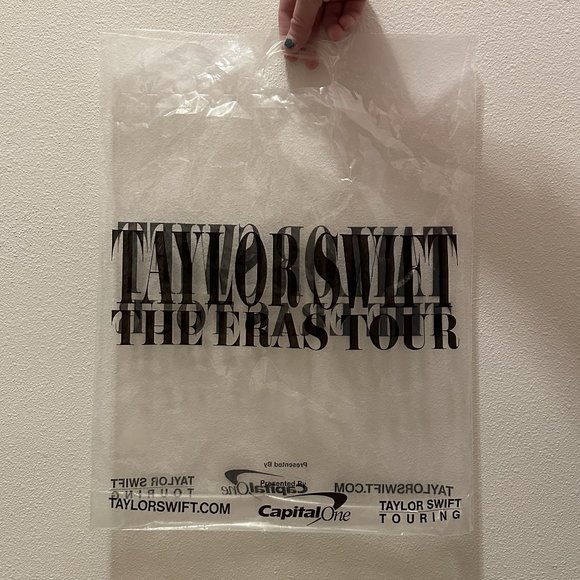 Taylor Swift The Eras Tour Clear Plastic Bag - Picture 1 of 1